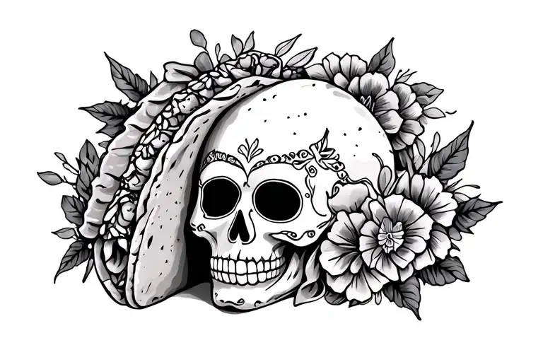 Day Of The Dead Taco