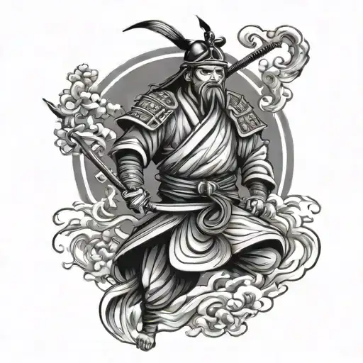 Oriental Samurai Standing
