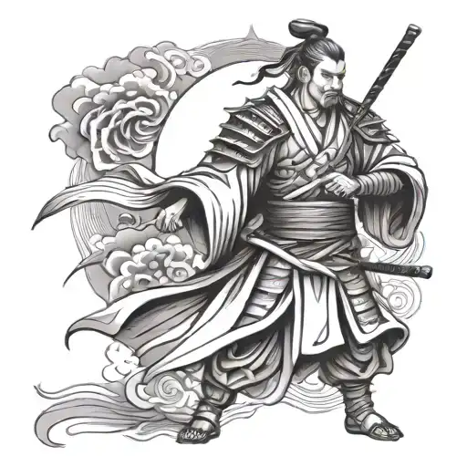 Oriental Samurai Standing