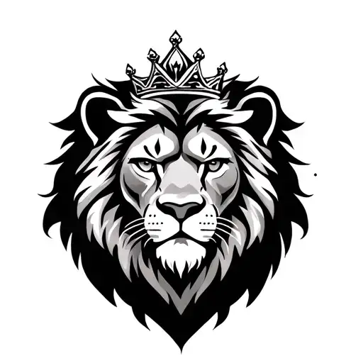 Lion Head With Crown