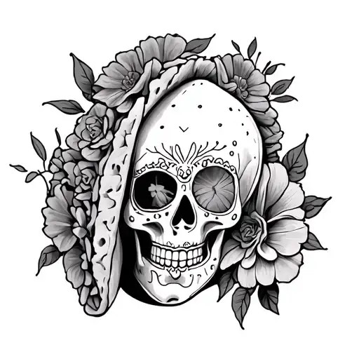 Day Of The Dead Taco