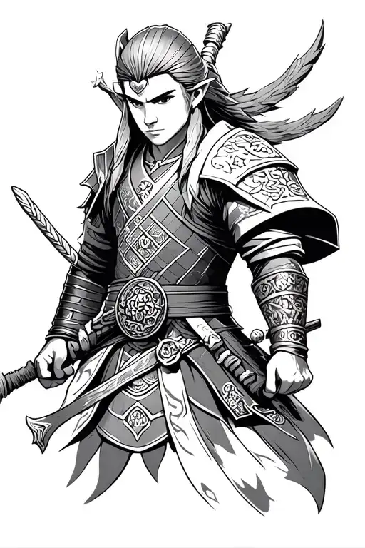 Zelda Mixed With Samurai