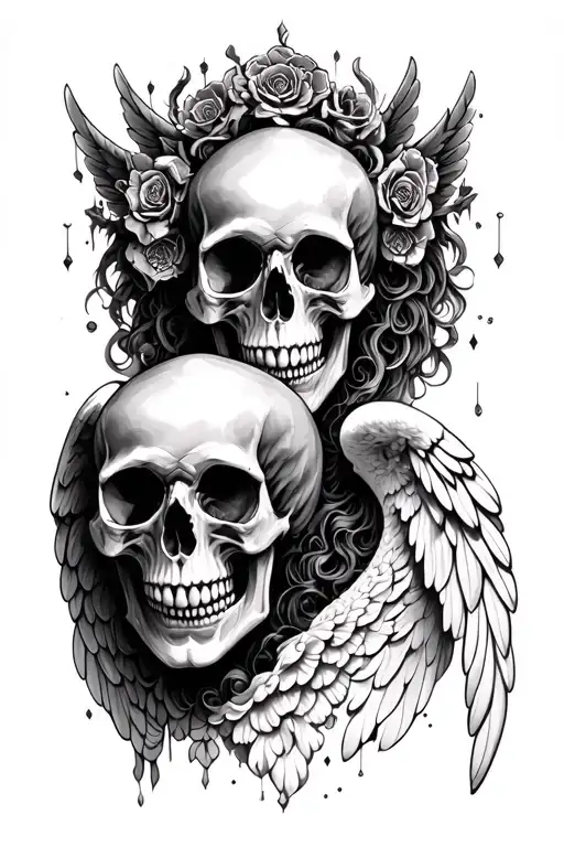 Skull And Angel