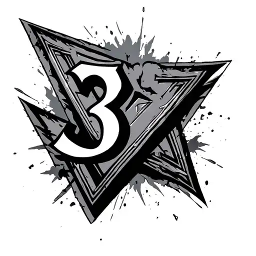 Triangle With Roman Numeral 3