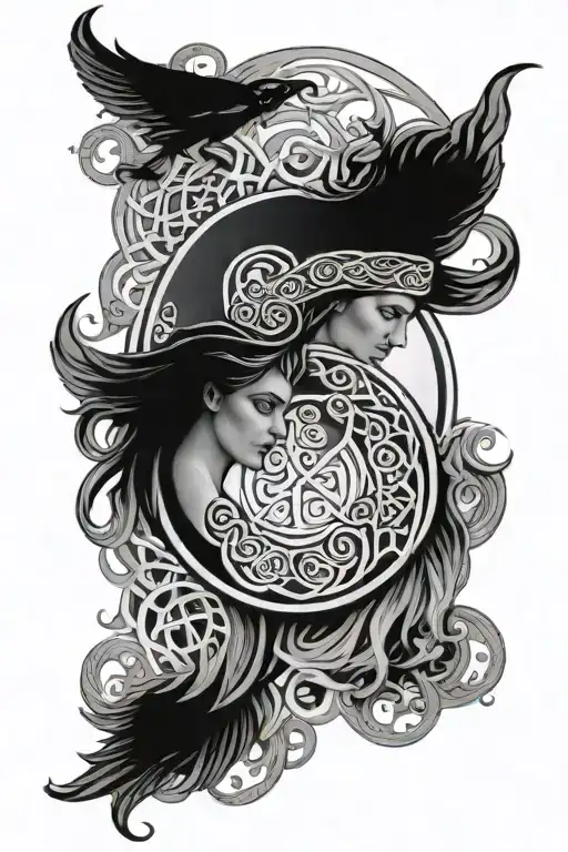 Celtic Mythology With The Names Erin And Fiadh Imbedded In It