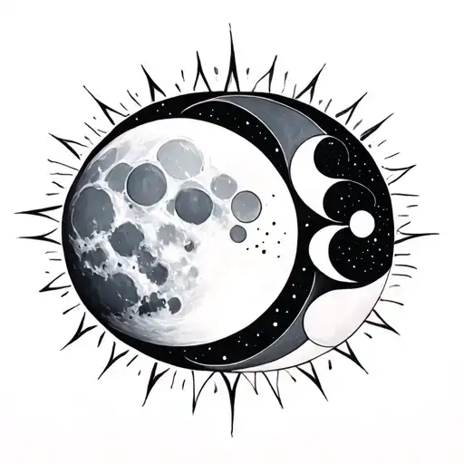 Sun And Moon Phases Integrated