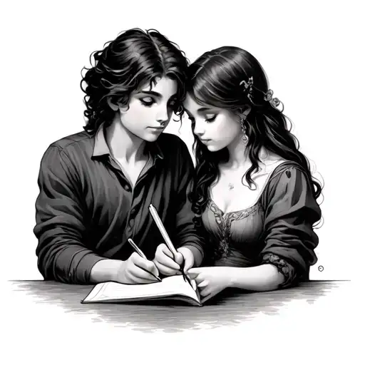 Isabella And Sebastian Writing