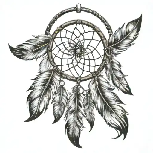 Dream Catcher With Feathers