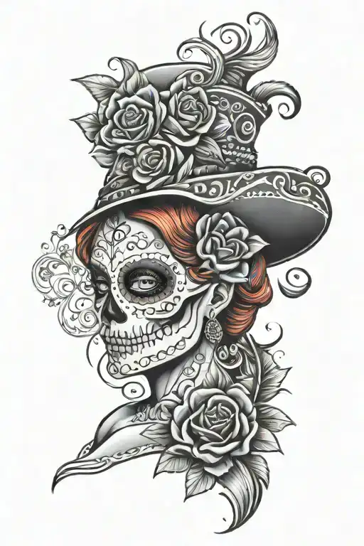 Day Of The Dead Red Head