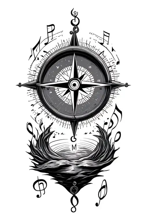 Travel With Compass Surrounded My Music