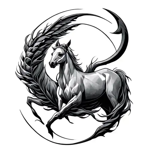 Around The Wrist Tatoo For Men With Life Cycle Design And In The Middle Sagittarius Zodiac