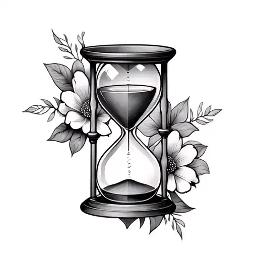Hourglass Tattoo Design
