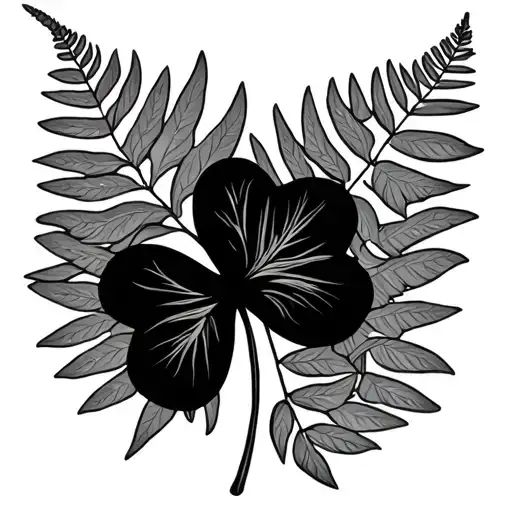 Shamrock And Fern Leaf