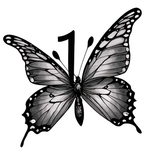 2007 Numbers And Butterfly