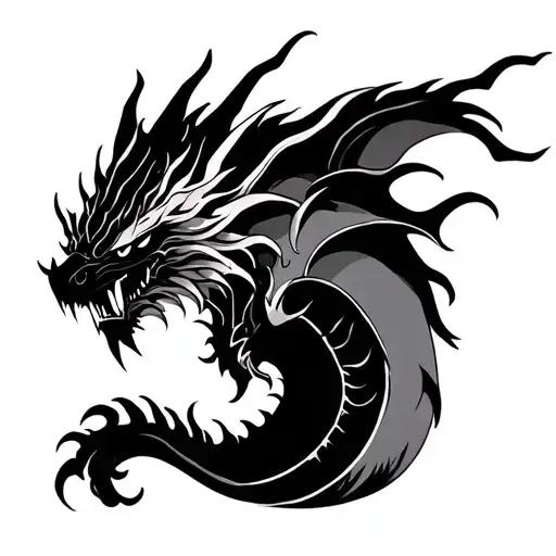 Black Ink Dragon
