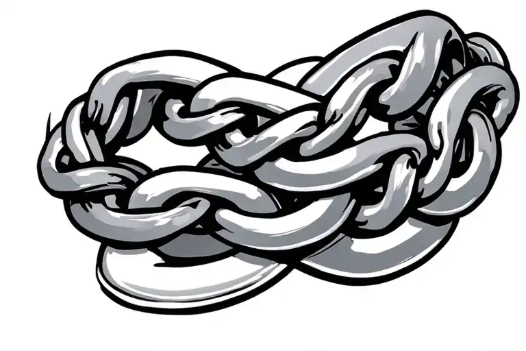 Cuban Chain Wrapped Loosely