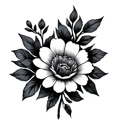 Blackout With Flowers