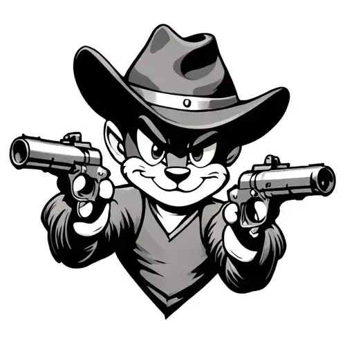 Speedy Gonzales With Two Guns