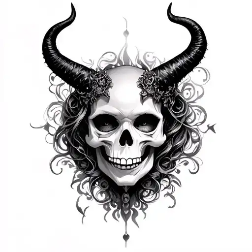 Skull And Filligree Female Demon