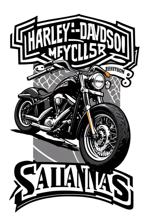 Harley Davidson Logo With Salinas