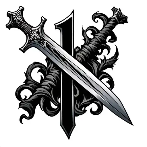 Numer 313 With Cross Instead Of The 1 With Zulfikar Sword