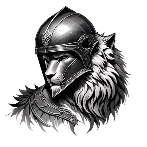 Leo And Knight In A Closed Helmet