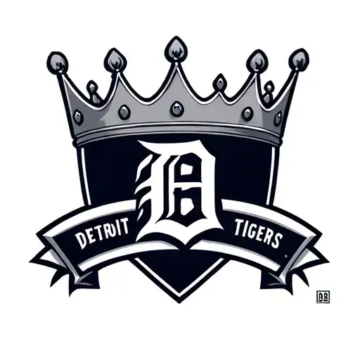 Detroit Tigers Logo And A Crown Princess Crown