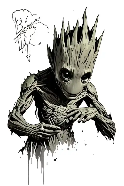 Groot Playing