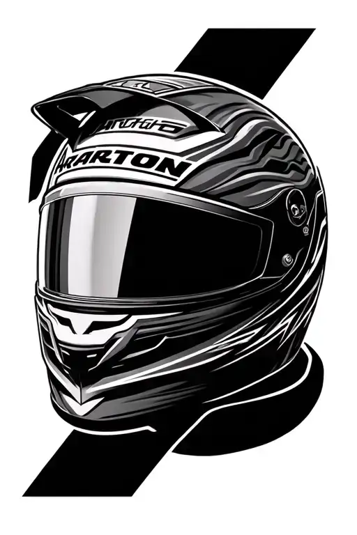 Airton Senna Helmet Brazilian