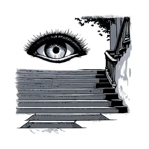 Stairs Going To A Quote With An Eye