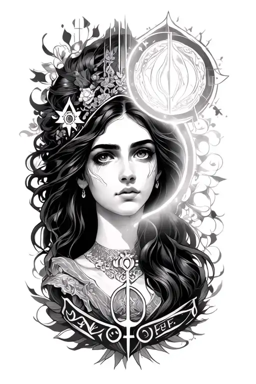 Forearm Band With Nora And Symbols Of Light