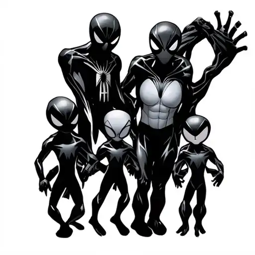 Spiderverse And 3 Siblings