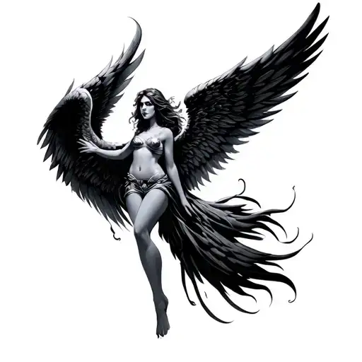 Dark Angel Open Wings