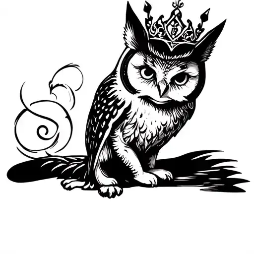 Owl Cat Queen