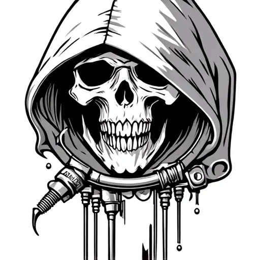Hooded Reaper Pressure Gauge