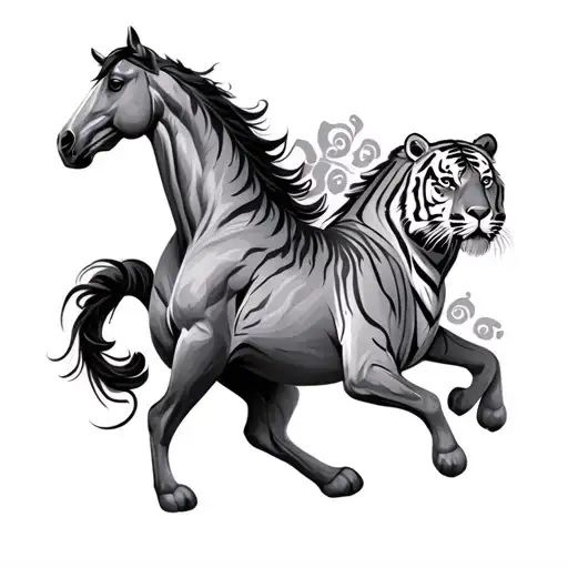 Horse And Tiger