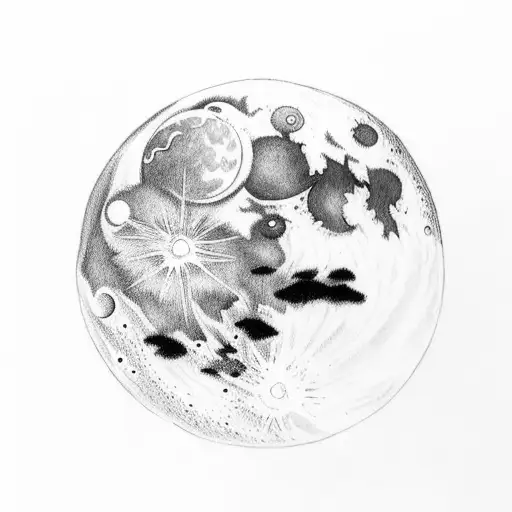 Moon With Clouds Around It