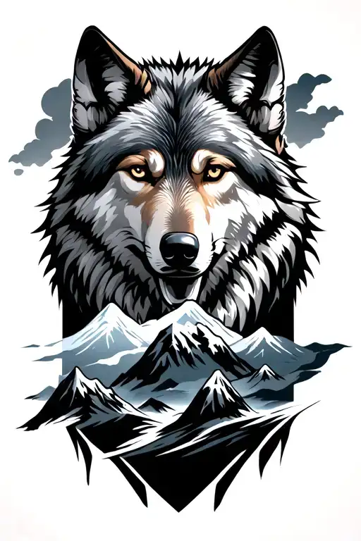 Wolf And Mountains Incorporate God