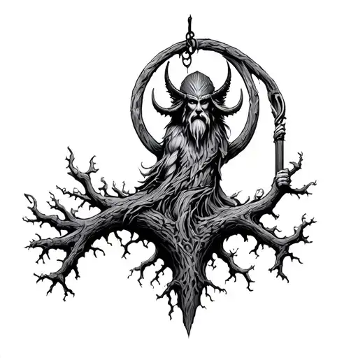 Odin Hanging From Yggdrasil
