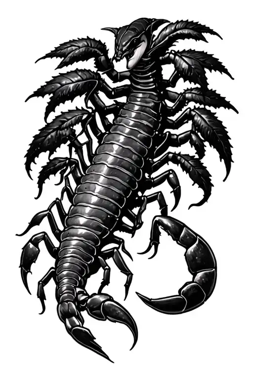 Tree And Scorpion Crawling