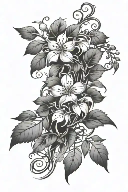 Tree Flowering Vines Twining