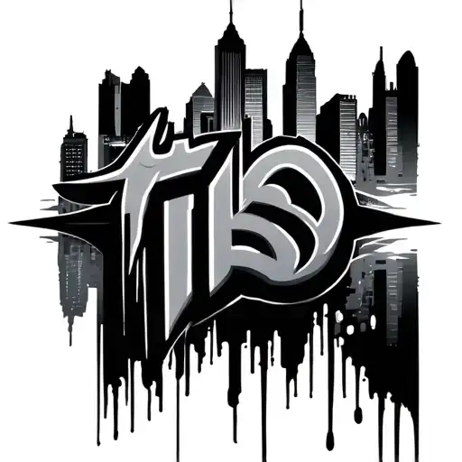 Tb Logo With City Skyline