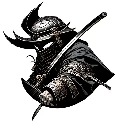 Faceless Samurai In The Web