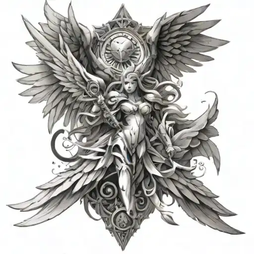 Angemon And Angewomon With Crest Of Hope And Crest Of Light