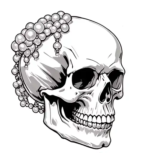 Skull With Pearls