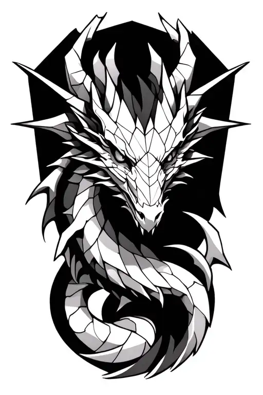 Dragon Geometric Design Incorporating