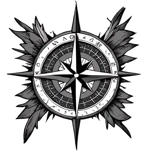 Compass Rose Surrounded