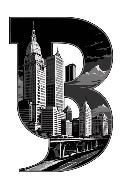 Philadelphia Skyline With P