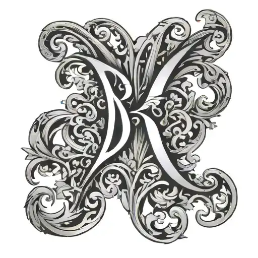 D And F Initials Morphed