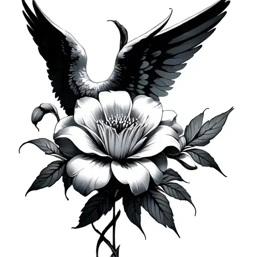 Masculine Flower With Angel